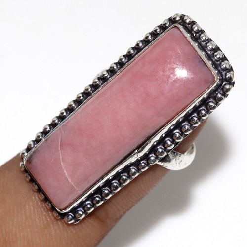 Peruvian Pink Opal 925 Silver Plated Ring US 6 Independence Day Gifts ...