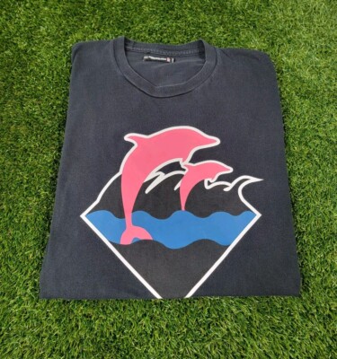 Pink Dolphin Clothing Black Dolphin Logo Cotton T-Shirt Tee Large L