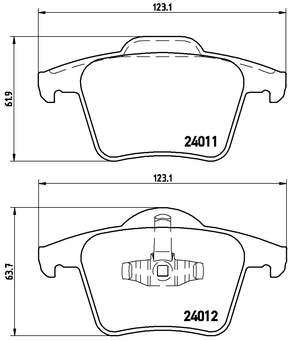 Brembo Bremsbelagsatz P 86 019, Hinten - Bild 5