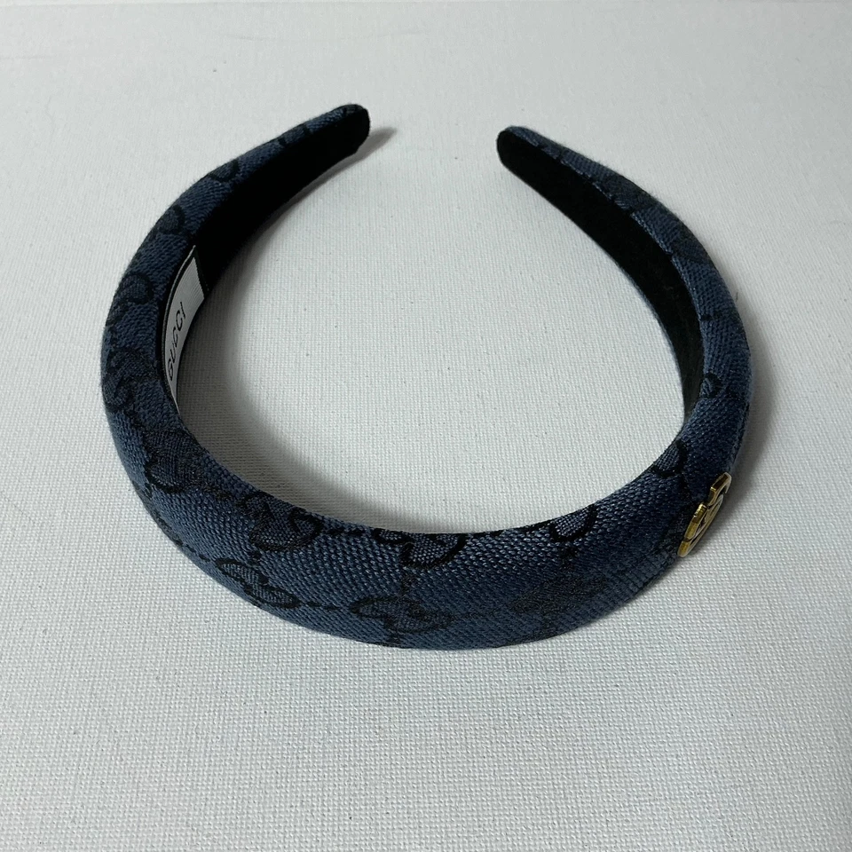 Gucci GG Denim Logo Headband - Image 3 of 3
