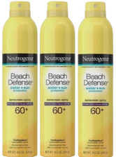 3 - Neutrogena Beach-Defense 60 SPF Water/Sun Protection Sunscreen Spray Lotion