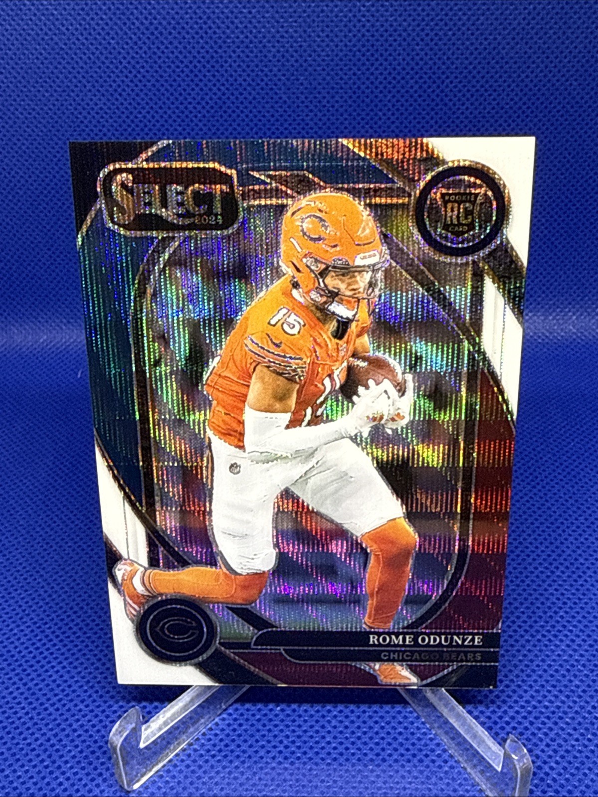 2024 Select ROME ODUNZE Rookie Club Level Tri-Color Prizm /149 Bears RC #236