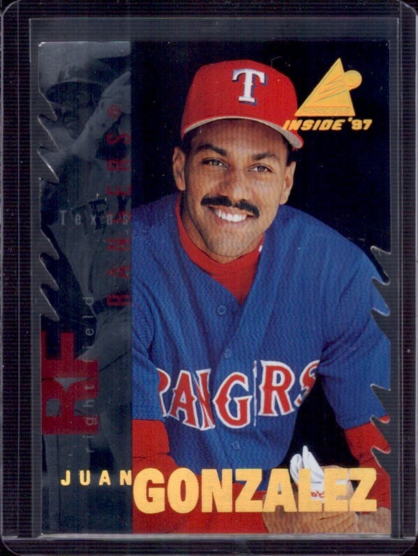 JUAN GONZALEZ 1997 Pinnacle Inside #4 Diamond Edition Parallel SP Die-Cut