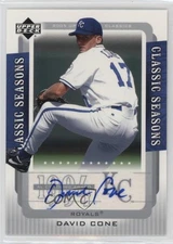 2005 Upper Deck Classics Classic Seasons Auto David Cone #CS-DC Auto