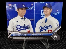 Yoshinobu Yamamoto & Shohei Ohtani  2023 Topps Now Card #OS-26 Rookie LA