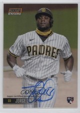2021 Topps Stadium Club Chrome Orange Refractor 21/25 Jorge Ona Auto 19fv