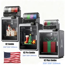 Creality K2 Combo/K2 Pro Combo/K2 Plus Combo 3D Printer 600mm/s MultiColor Lot