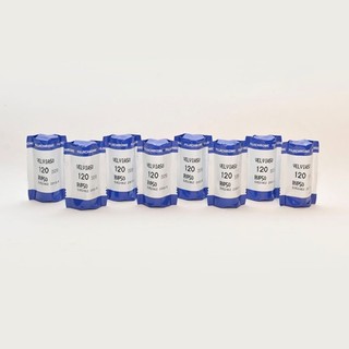 8 rolls of Fujichrome Velvia 50 120 film Out of Date September 2012