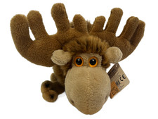 Vtg Gund Moose MOOZLE 8  Plush Stuffed Animal 12028 Small W/ Tag Antlers Brown