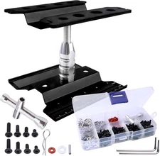 Aluminum Alloy RC Car Repair Work Stand Hobby Tool Set 360 Degree Rotation Lift/
