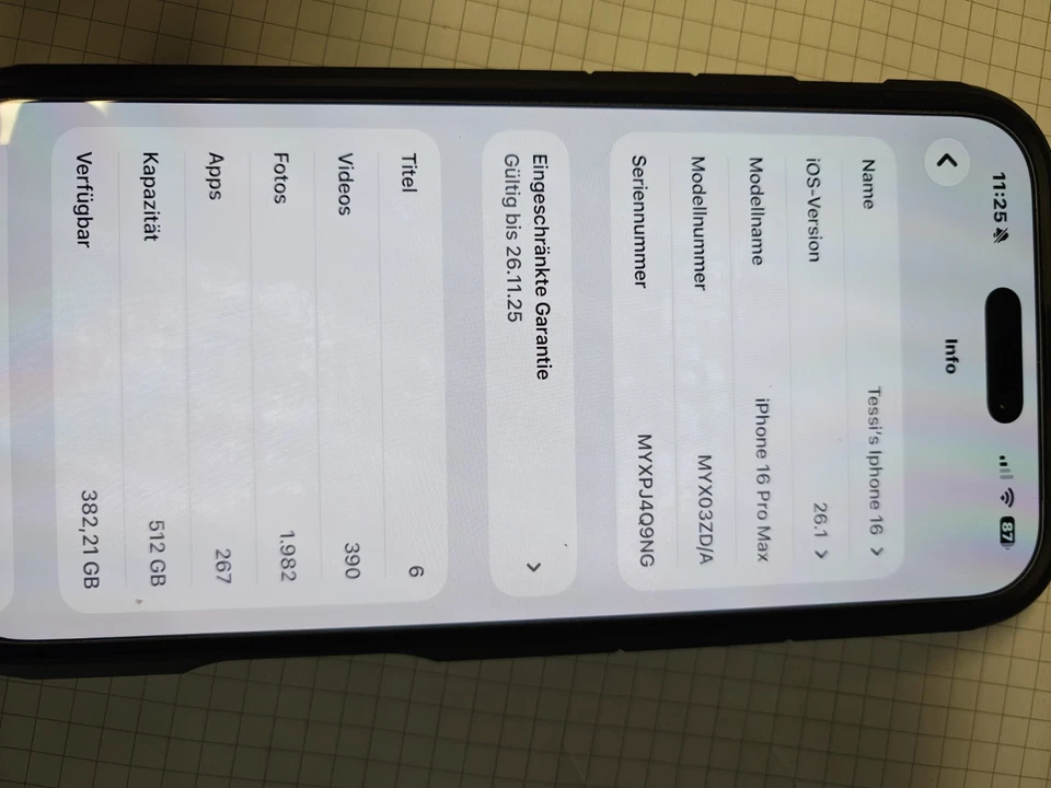 Apple iPhone 16 Pro Max - 512 GB - Black Titanium (Ohne Simlock) - Bild 3 von 4