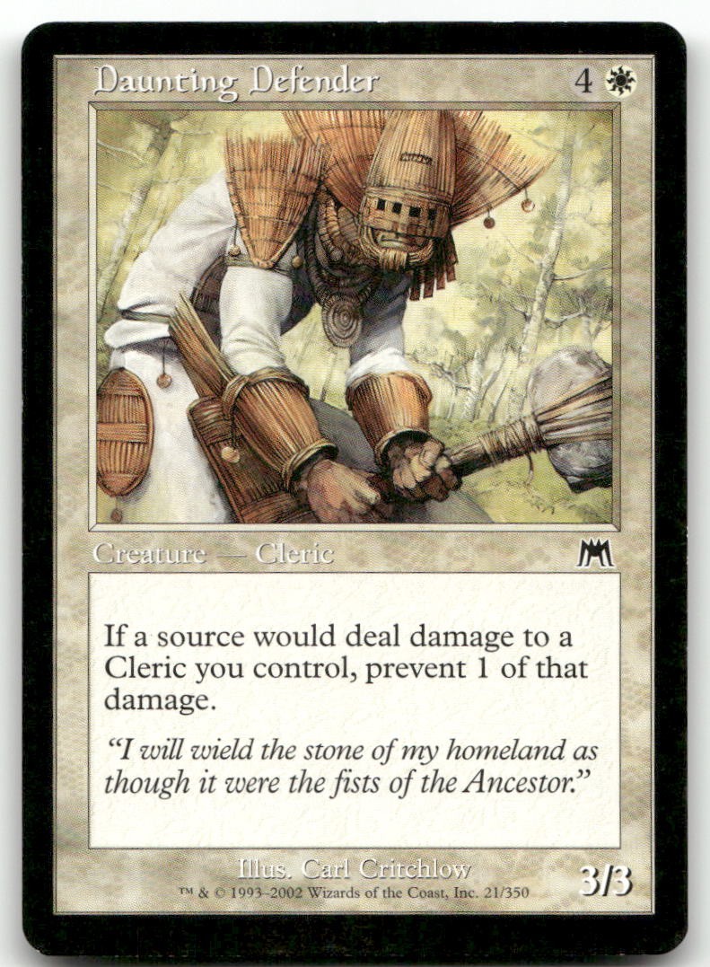 Daunting Defender #21 (MP) Onslaught ONS Magic MTG