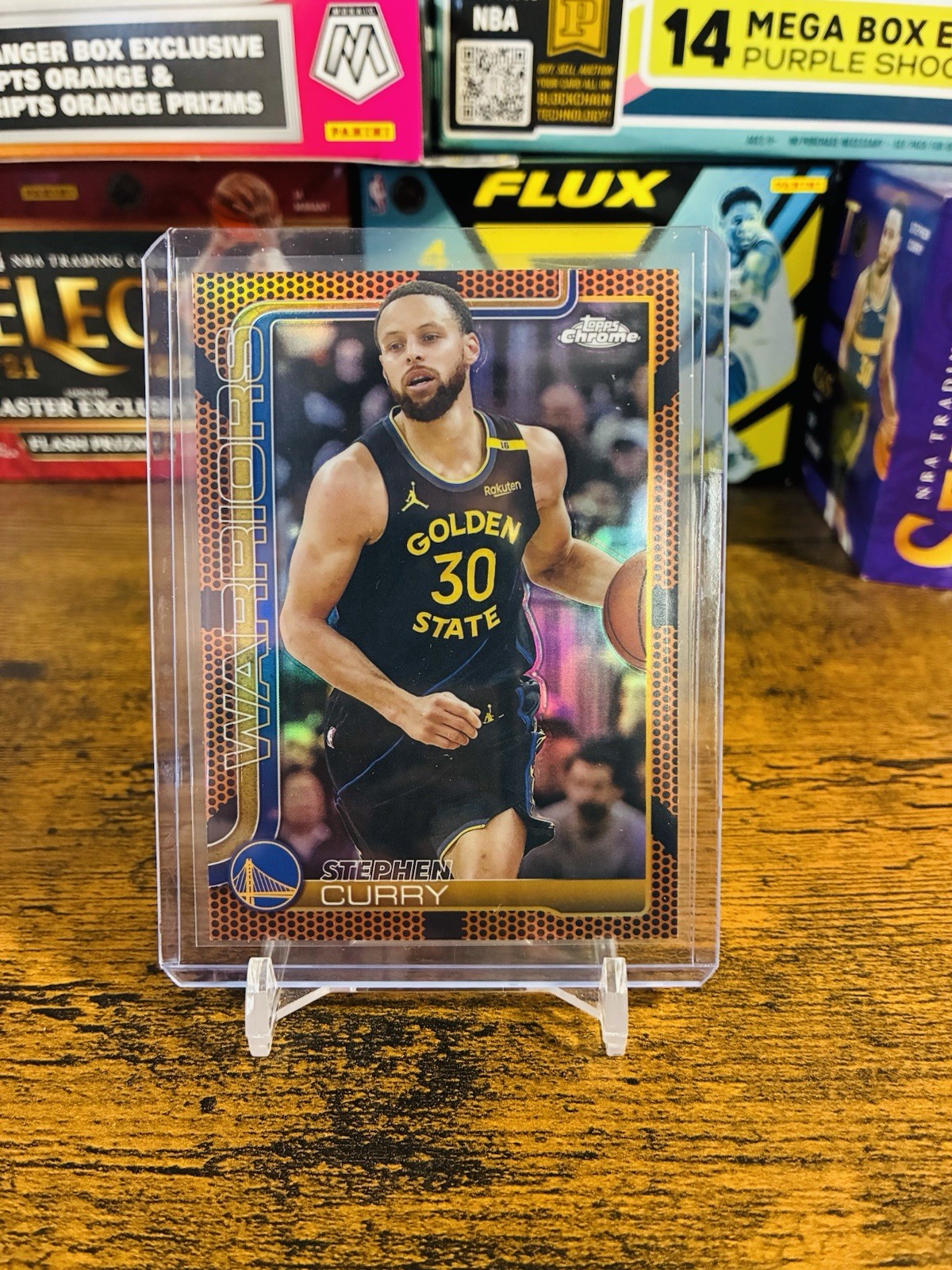 2025 Topps Chrome Stephen Curry Basketball Border SP 201 Variation Steph