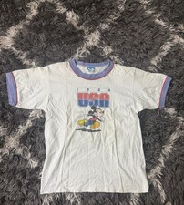 Vintage 80s Disney Mickey Mouse T Shirt Youth XL 1984 Track Grail RARE