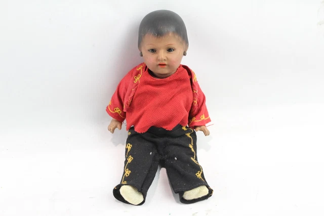 10 Heubach Koppelsdorf Bisque Head Small Doll Composition Body w/ Clothing