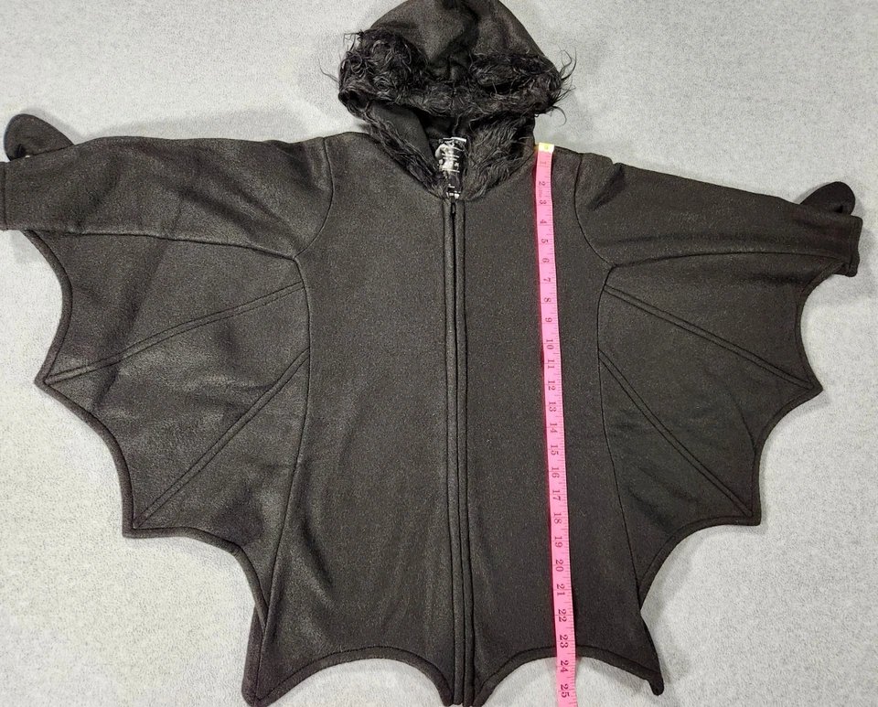 Acogedor Disfraz Murciélago Encantado Niño Talla M (7-10) Negro Vellón Vestido Pierna Avenida Nuevo Foto 4 de 4