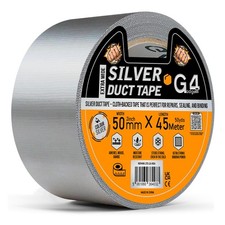 G4GADGET Silver Duct Tape 50mm x 45m Heavy Duty Weather Resistant Gaffa Tape 0.22 per metre