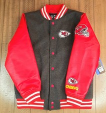 Kansas City Chiefs Youth NFL Ultra Gameday Player Varsity Jacket- Size XL 18/20 