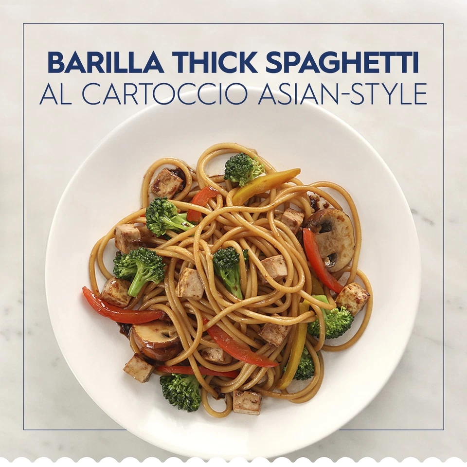(5 pack) Barilla Classic Non-GMO, Kosher Certified Thick Spaghetti Pasta, 16 oz - Image 2 of 4