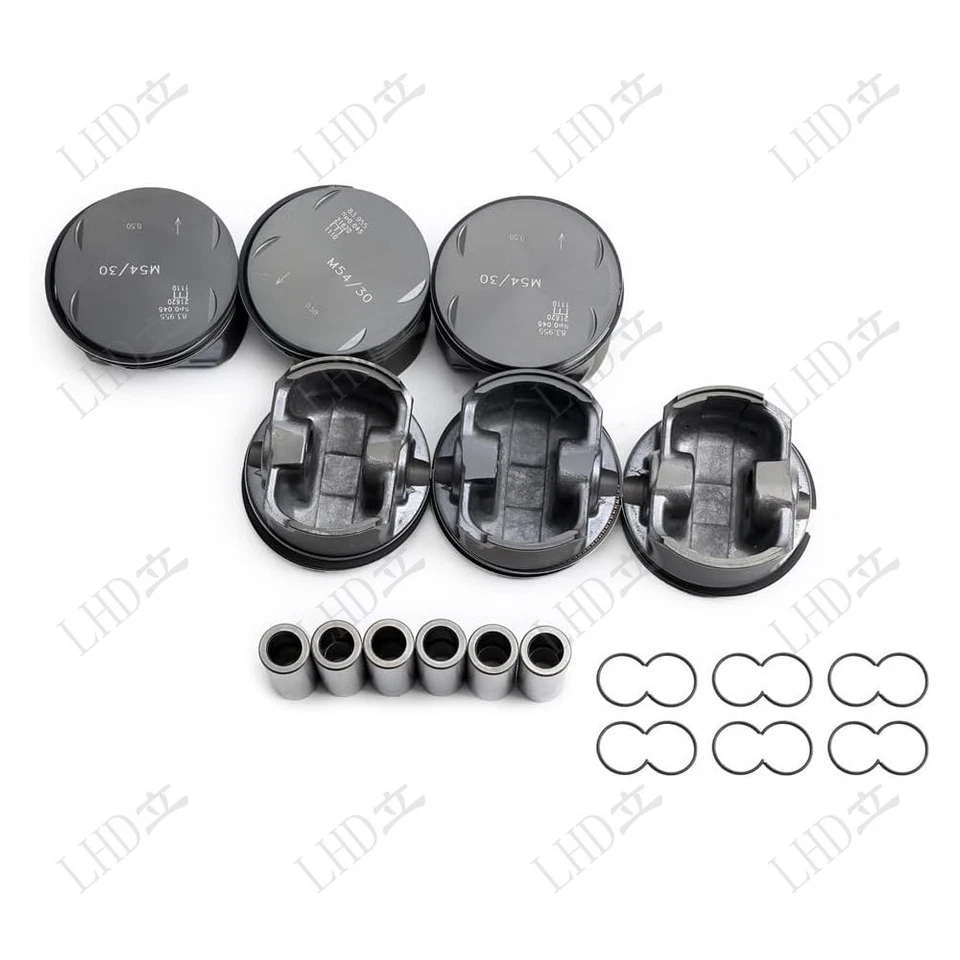 Juego de pistones y anillos STD para BMW 330i 530i X5 Z4 E46 E53 E60 E85 M54 3,0 L 00-07. Foto 2 de 2