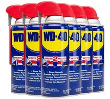12 OZ [6-Pack] WD-40 Original Formula,Product with Smart Straw Sprays 2 Ways