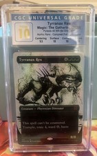 TYRRANAX REX Phyrexia One Borderless Ichor Mythic CGC Pristine 10 seal issue