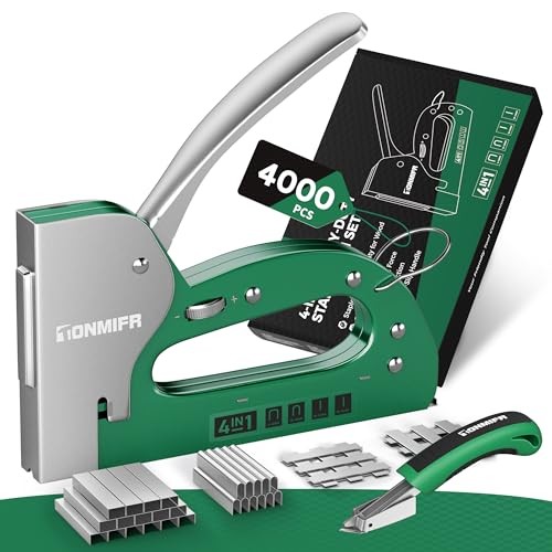 Agrafeuse manuelle avec variateur de puissance et kit de 4000 agrafes en acier