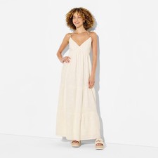Women Gauze Halter Maxi Dress - Wild Fable