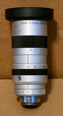 CANON TV ZOOM LENS J6 x 12 12.5-75mm 1:1.8 Made in Japan No