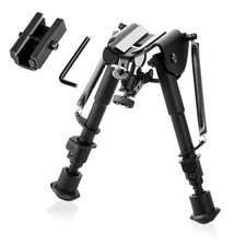 Adjustable 6-9" Sniper Hunting Rifle Bipod Sling Shooting Mount Stand Adapter I