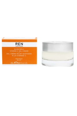 REN Glow Daily Vitamin C Gel Creme 15ml Aufhellende Gesichtsfeuchtigkeitscreme