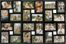 Collage Picture Frames for Wall 24 Slots, Large Photo Frame Gallery Puzzle Colla