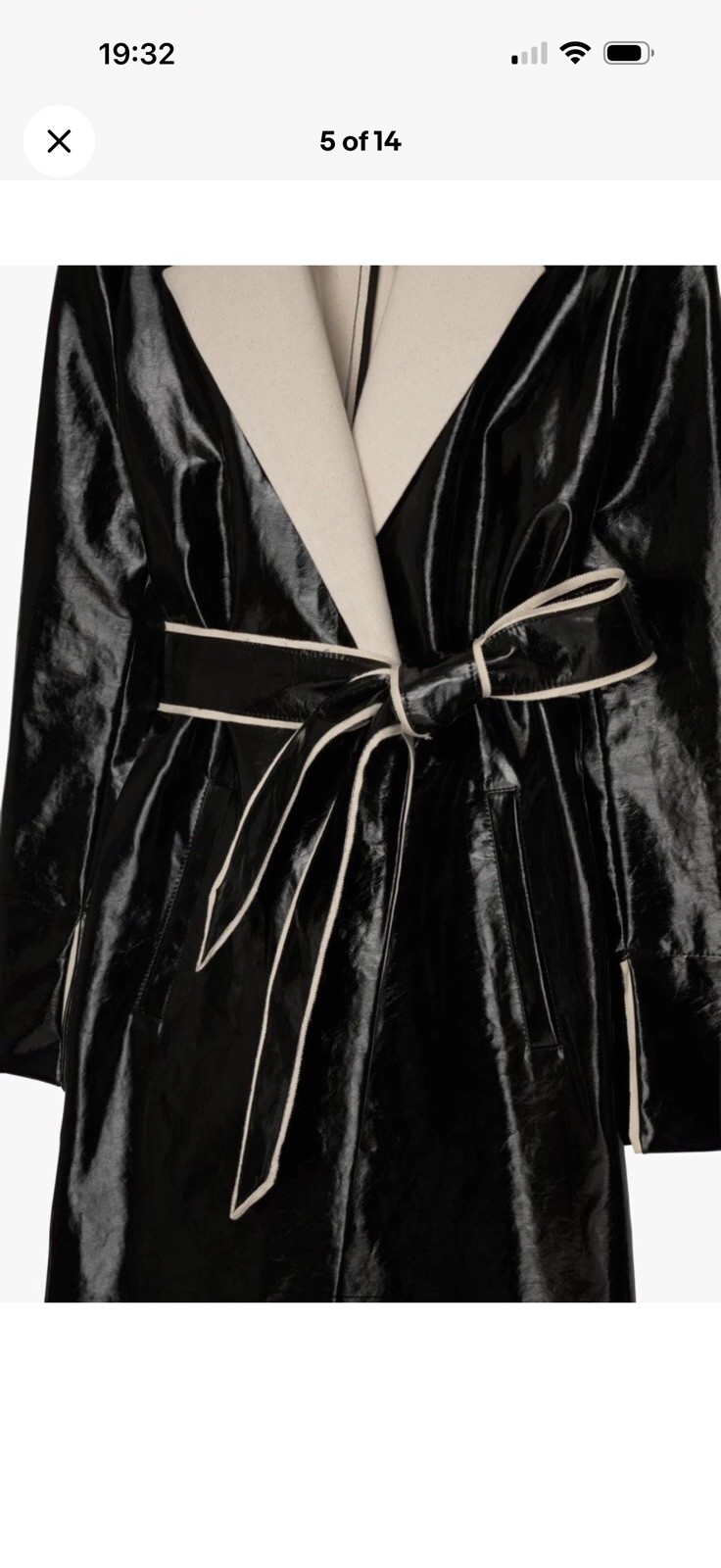 ZARA COAT WITH CONTRAST FLAPS - LIMITED EDITION Trinny BNWT💕size S new £289 thumbnail 8