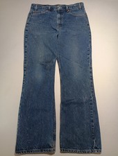 Vintage Y2K Levi's 517 Jeans Mens 36x32 Blue Bootcut Western Red Tab Medium Wash