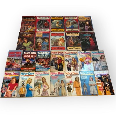 Nancy Drew Vintage Book Lot of 34 includes Files, Hardy Boys Super Mysteries