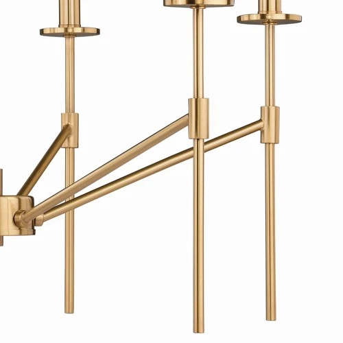 Kedzie 6-Light Chandelier in Industrial and Candle Style 23.25 Inches Tall and - Picture 2 of 5