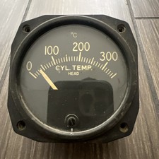 Vintage Weston Electric Aircraft Indicator CYL Temp Head Gauge AC-35737 Vintage Weston Electric Aircraft Indicator CYL Temp Head Gauge AC-35737