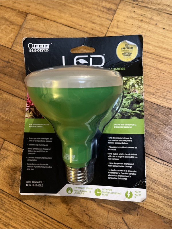 LED BR30 Grow Light Bulb - 9 Watt - Feit Electric