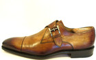 Men's Magnanni Marco II Burnished Tan Single Buckle Monk Strap Loafers Size 14 M — photo 6
