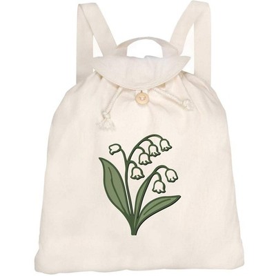 Canvas Rucksack / Backpack ''Maiglöckchen Blume'' (RK00041187)