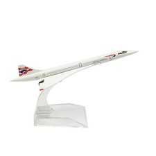 Retro 1:400 Airplane Model Diecast Planes 16cm British F-BVFB Concorde Model c