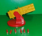 MARX TOM CORBETT / REX MARS VINTAGE SPRING LOADED SPACE CANNON & SET OF 6 SHELLS