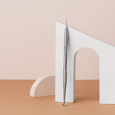 STALEKS PRO Beauty care double-ended tool (UNO small and Vidal needle straight)