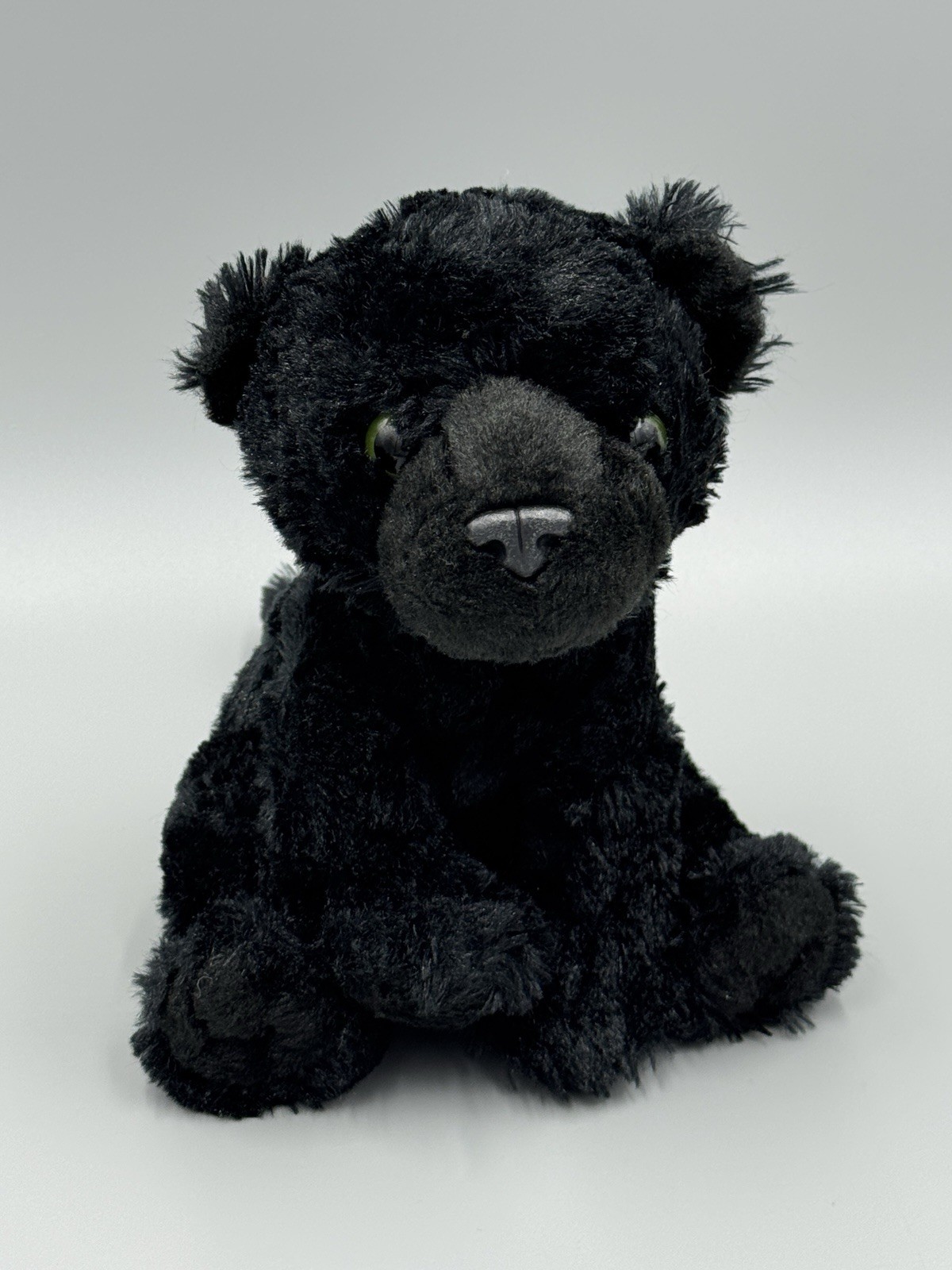 Adventure Planet Black Cat Panther Cougar Plush 8” Stuffed Animal