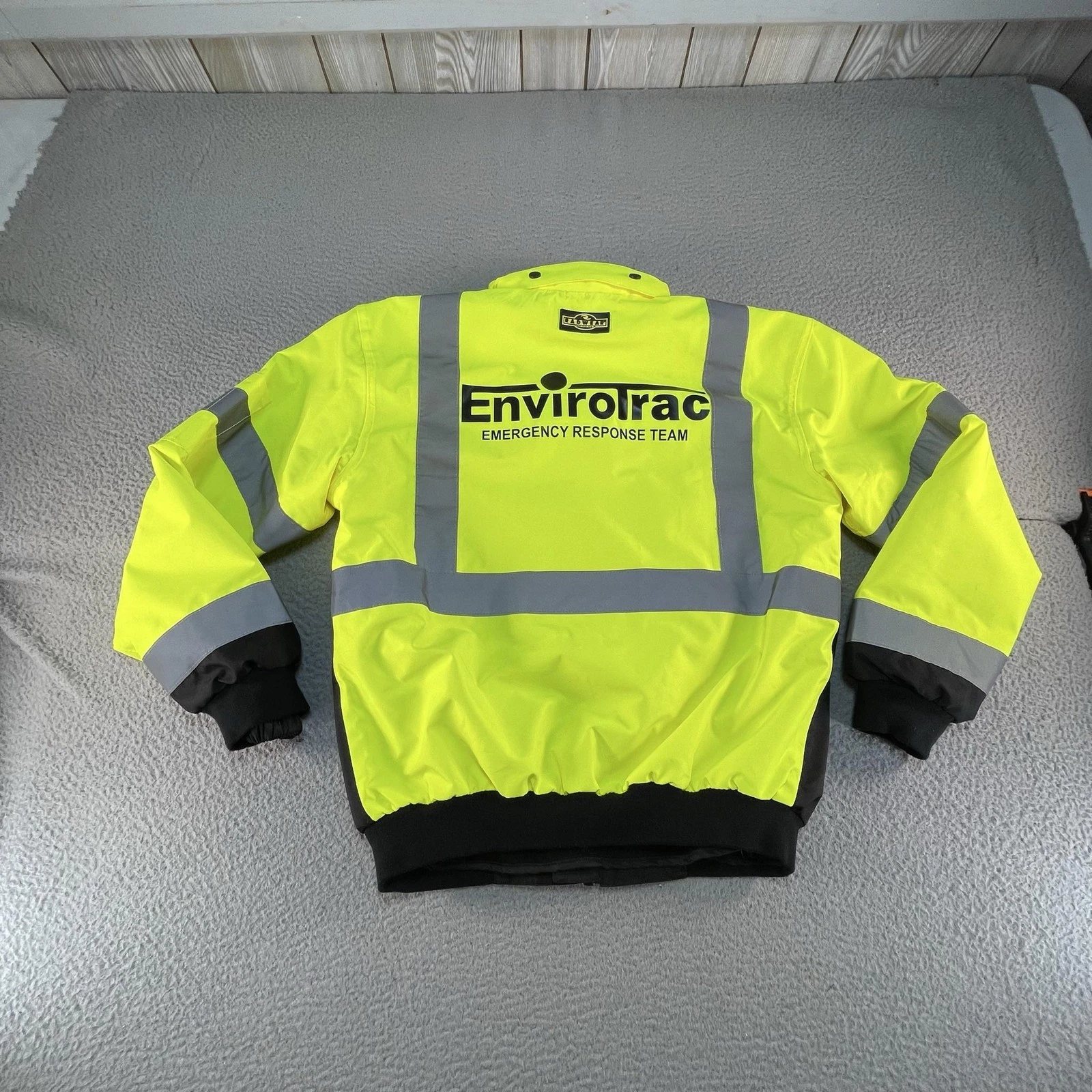 Radians Radwear Hi Vis Reflective Jacket Mens Medium Yellow Workwear Bomber image 2