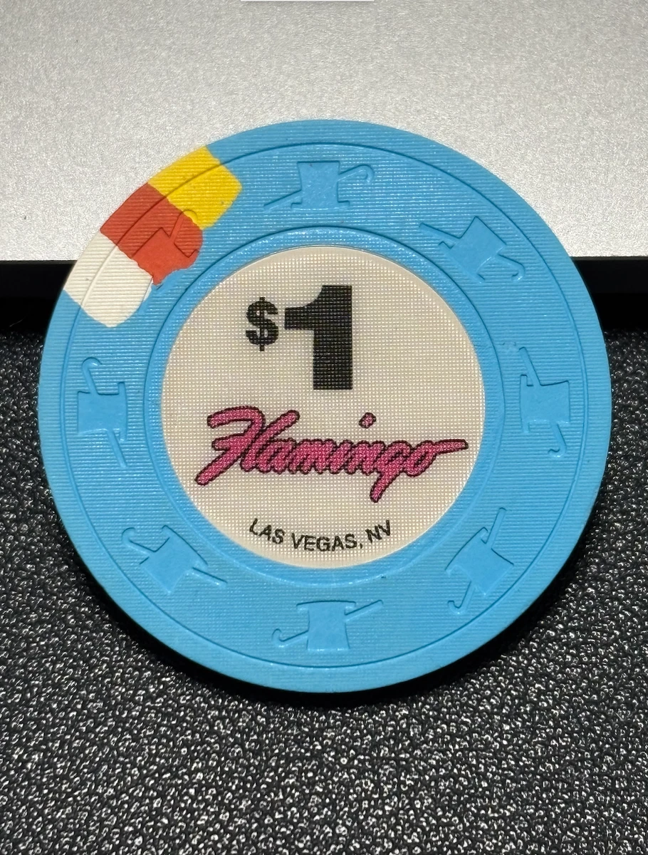 Flamingo Casino Chips In Collectible Individual $1 Casino Chips