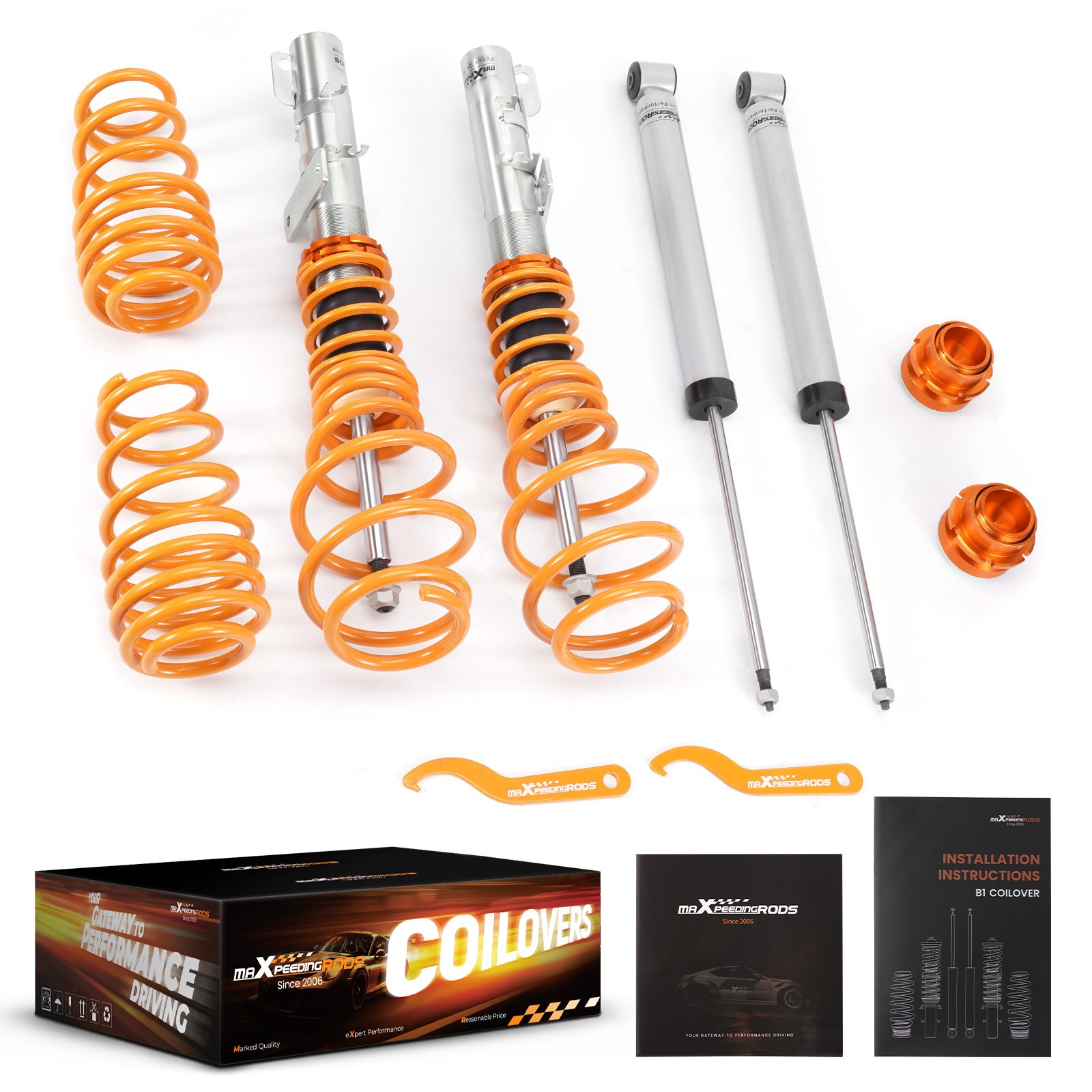 Coilovers Suspension Kit for VW Polo Mk4 (9N/9N2/9N3) 2005-2014 Diesel Engines