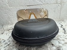 VTG Dior Ski 5 Oversized Shield Sunglasses Gold Metal Frame Brown Tinted Lens