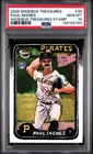 PSA 10 Paul Skenes 2025 Topps Shoebox Treasures Stamp #38 /99 Rookie RC