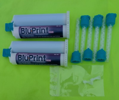 2x BluPrint Rigid 50ml Hi Perf Bite Registration Material Vinyl Polysiloxane